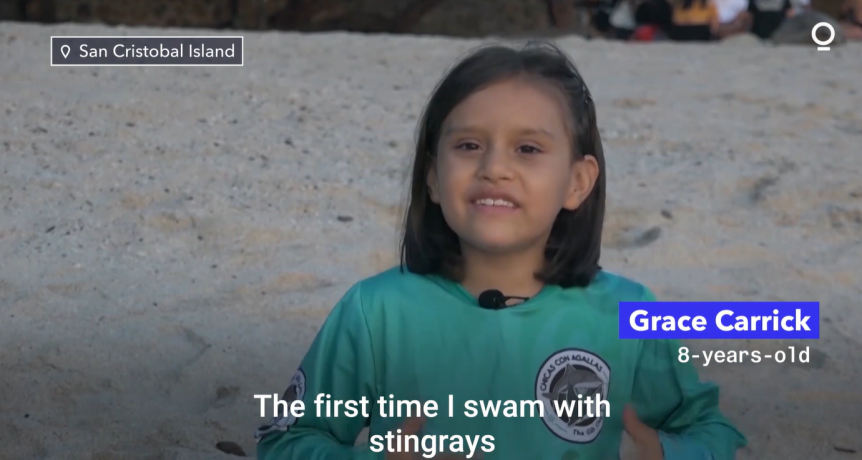 Promoting Science to Girls on Galapagos